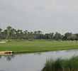 The sixth hole at the Lagoon course at the Ponte Vedra Inn and Club has water down the right that creeps in behind the green.