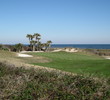 The No. 4 green sits nestled among the beach dunes. 