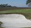 Marshland borders the entire left side of the 190-yard 12th hole on the Oak Marsh course at Amelia Island Plantation. 