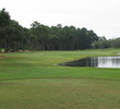 Water remains along the long par-4 ninth hole at Windsor Parke Golf Club, which tops out at 413 yards from the tips.