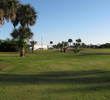 The fairway disappears at the end of the par-5 fourth hole at Windy Harbor Golf Club. 