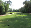 The par-3 10th hole at The Golf Club at Fleming Island has a mess of bunkers short and right of the green.