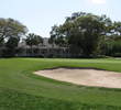 The par-3 ninth hole on the West Course at Fernandina Beach Golf Club comes right up to the clubhouse.