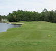 There is a bit of real estate between the tee and green on the par-3 third hole at the Country Club of Orange Park.