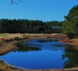 This pond narrows the fairway of the par-4 third at Cimarrone Golf Club in Jacksonville, Fla.