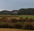 The par-5 15th at the Golf Club of Amelia Island features a long carry over the left edge of the marsh to the fairway. 