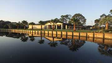A view of the practice area at Selva Marina Country Club